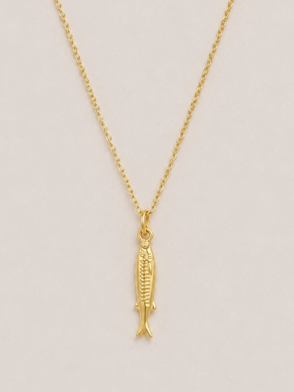 New! 14K Gold Plated Fish Necklace NWOT